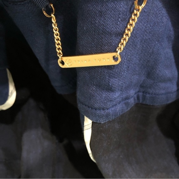 Trina Turk Etta Jacket Blue Lightweight Jacket Size 2 - Picture 5 of 6